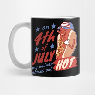 Fourth Of July HotDog Mug